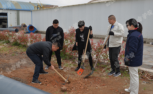 植樹活動 | 綠水青山就是金山銀山，東方爐襯組織員工義務植樹